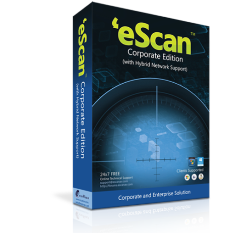 antivirus eScan corporate edition protege contra malware ramsoware phishing hacking virus de arquivo proteção atispam para email com firewall